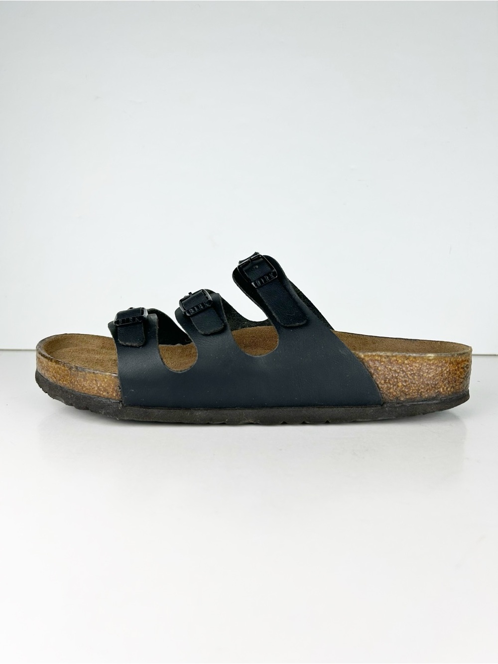 Birkenstock Florida Birko-Flor Three Strap Black Sandals EU 40 US 9 - Picture 6 of 13